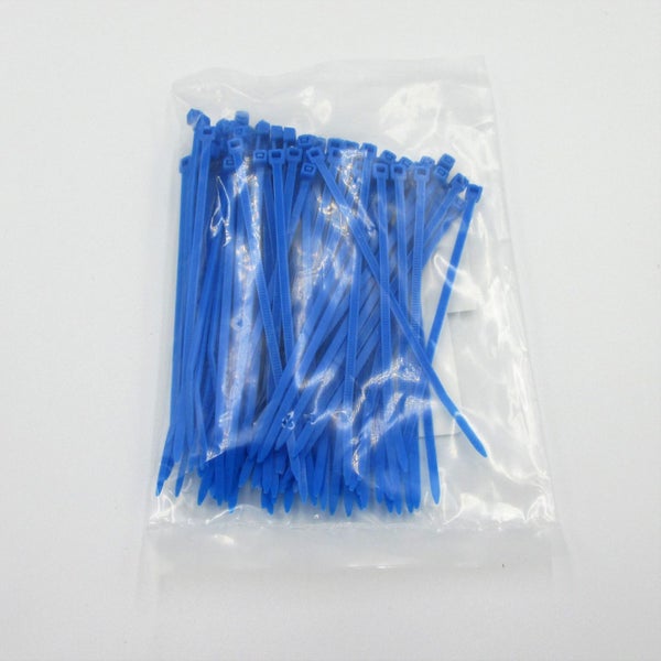 4.6mmx200mm Blue Coloured Cable Ties, 100pack Carousel 1