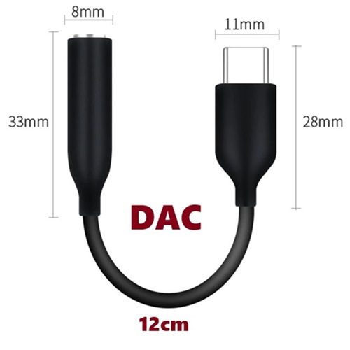 Type C USB C to 3.5mm Aux Adapter Audio Jack Cable with DAC Carousel 1