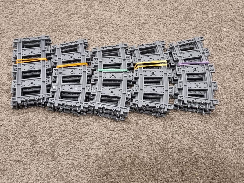 Lego City RC Train track: Straight, and Curved Pieces - USED Carousel 2