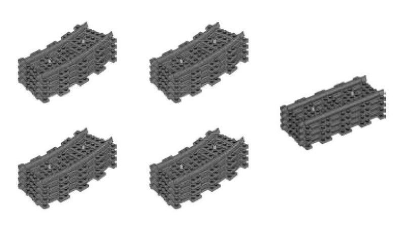 Lego City RC Train track: Straight, and Curved Pieces - USED Carousel 1