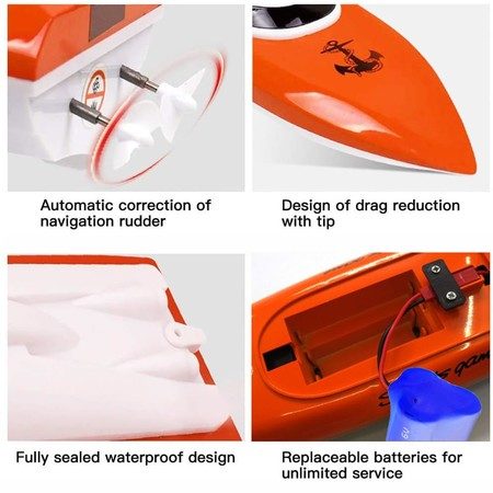 RC Boat,Remote Control Boats for Lake/Pool/Pond,2.4 GHz High Speed Mini Boats Carousel 13