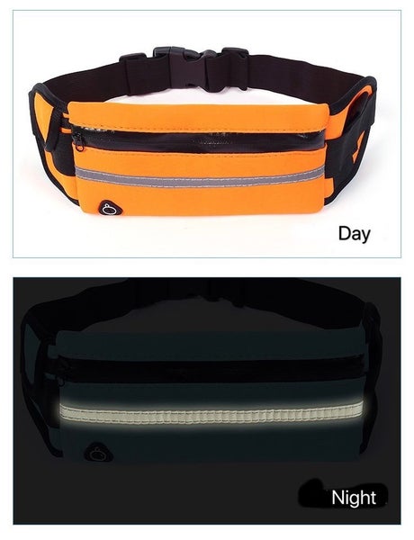 Outdoor Running Waterproof Waist Bag (Orange) 12407 Carousel 2