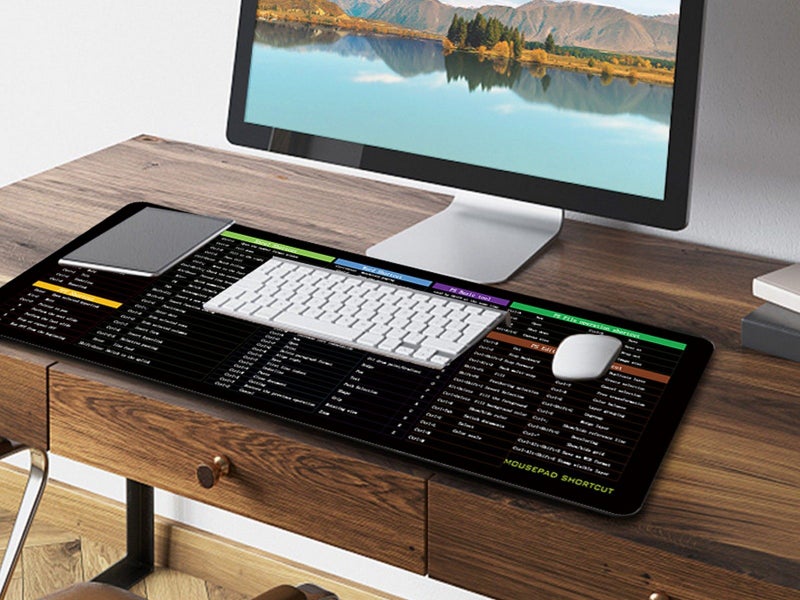 Excel Shortcuts Cheat Sheet Office Gaming Mouse Pad Quick Key Keyboard Mat Carousel 5