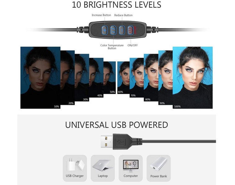 Selfie Ring Light 10" NZ Clearance Carousel 2