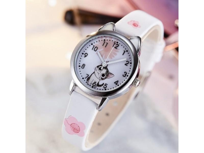 Cute Cat Quartz Wristwatches For Kids Boys Girls Students Carousel 2