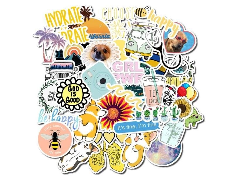 50 PCS Vsco Stickers Pack For Laptop Phone Skateboard Suitcase Carousel 2