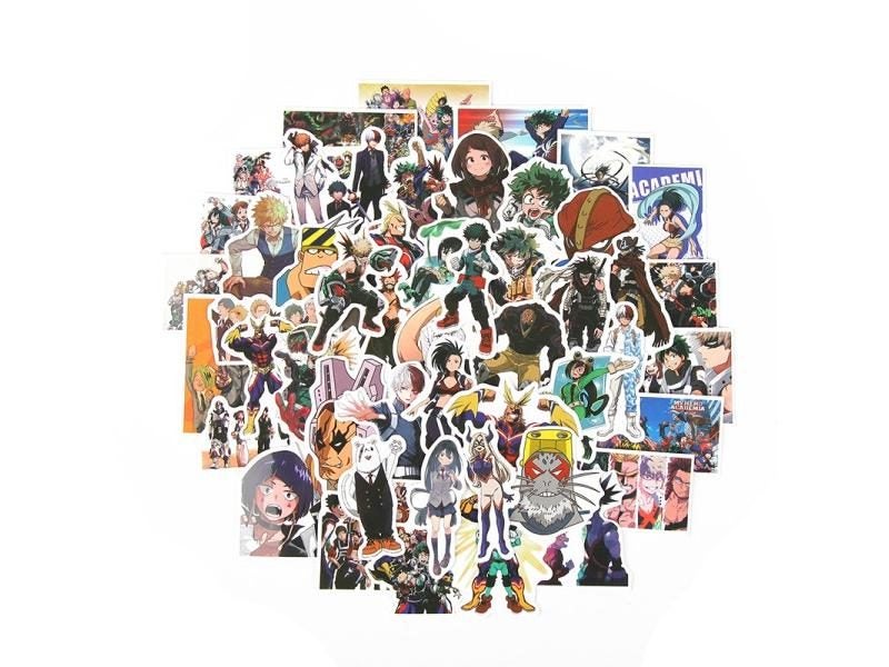 50pcs Lot My Hero Academia Classic Japan Anime Stickers For Various Items Carousel 2