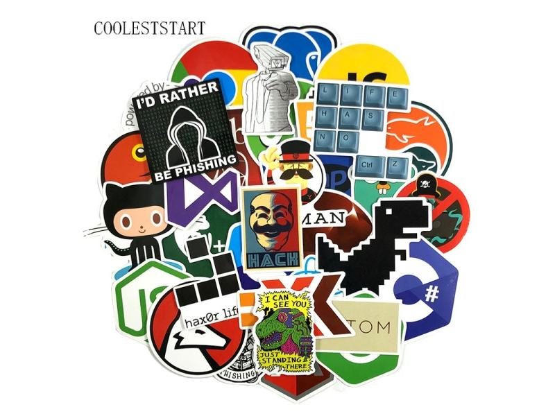 150Pcs/Pack Programming Geek Hacker Stickers For Luggage Etc. Carousel 1