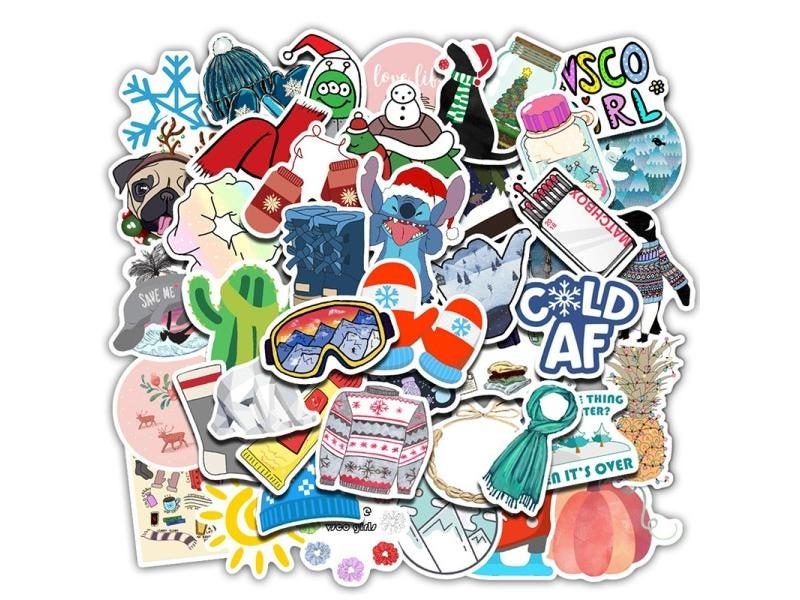 50 PCS Vsco Stickers Pack For Laptop Phone Skateboard Suitcase Carousel 1