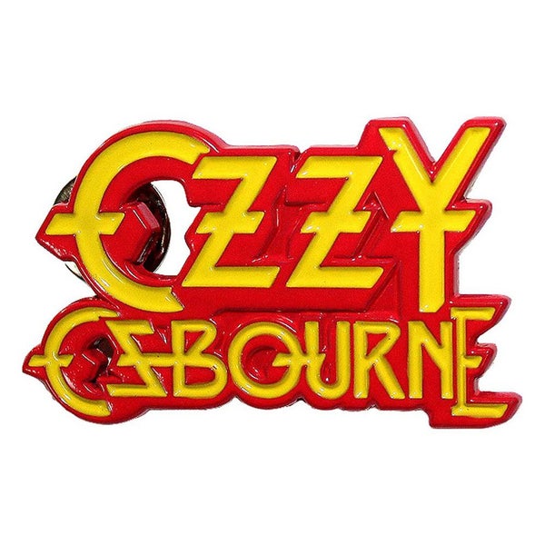 Ozzy Osbourne Stacked Logo Pin Badge Carousel 1