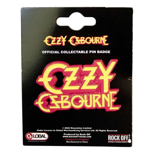 Ozzy Osbourne Stacked Logo Pin Badge Carousel 2