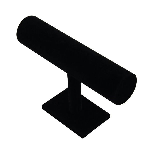 Single Tier Velvet Bracelet Chain Watch T-Bar Rack Jewelry Hard Display S CHK29M Carousel 1