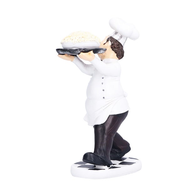 chef figurine statue kitchen figurines Mini Chef Shape Decoration Cute Chef Carousel 2