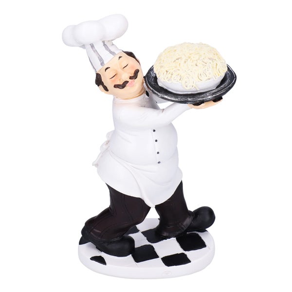 chef figurine statue kitchen figurines Mini Chef Shape Decoration Cute Chef Carousel 8