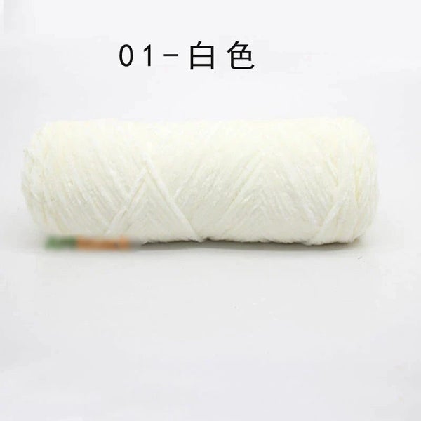 1pc 100g Chenille Silk Cotton Blended Yarn for Hand Knitting Soft Sweater CHK29M Carousel 2