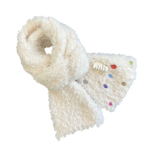 warm plush scarf Women Plush Scarf Cute Thicken Warm Simple Fashionable Button Carousel 2