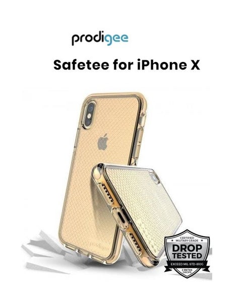 Prodigee Apple iPhone X Safetee Case - Gold Carousel 1