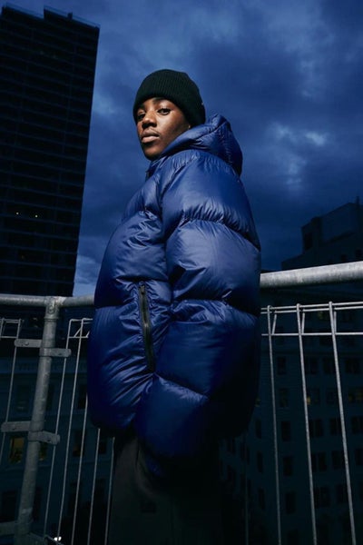 Huffer Mens Superloft Down Jacket in Azul Blue Carousel 2