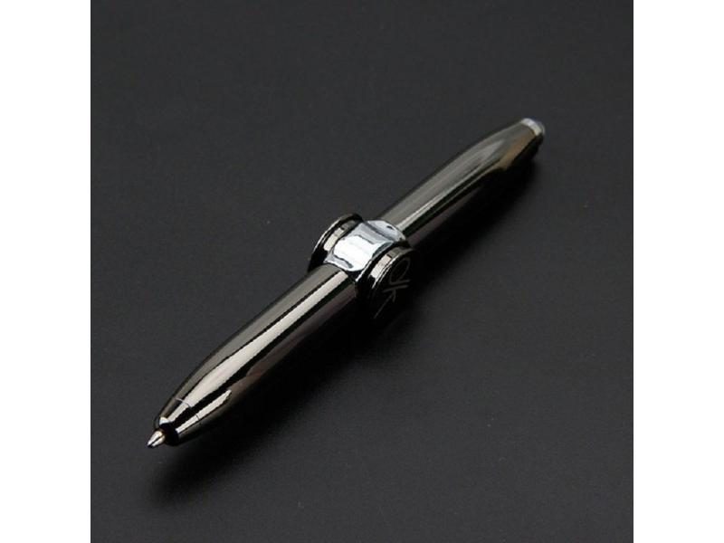 Creative Multi-Function LED Pen Spinning Decompression Gyro Metal Ballpoint Pen Carousel 1
