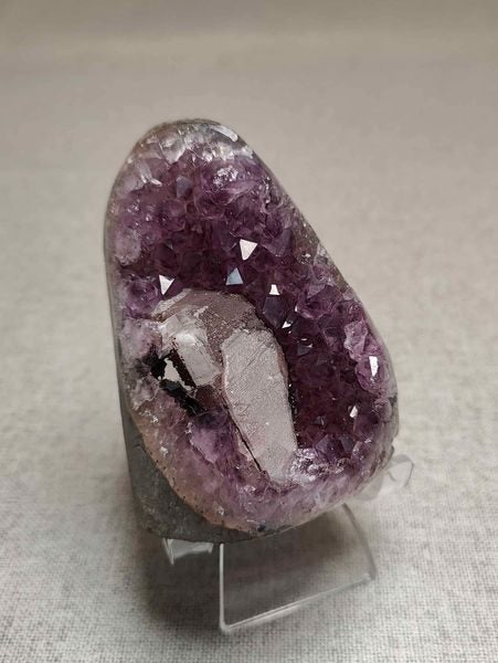 Brazil amethyst cluster with calcite Carousel 1