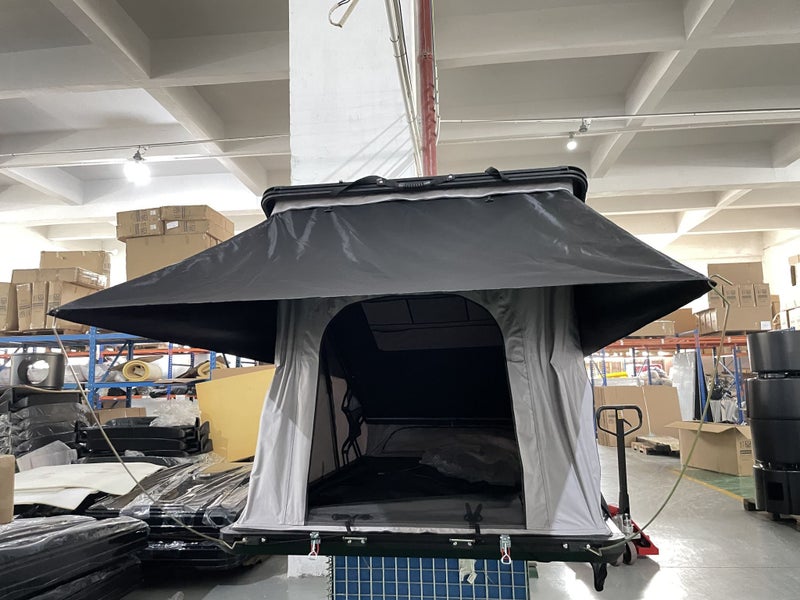 Brand New Hiking Camping Car/Truck/Suv/Van Roof Top Tent With Ladder - Gray Carousel 1