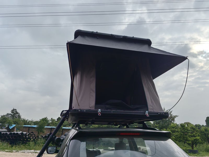 Brand New Hiking Camping Car/Truck/Suv/Van Roof Top Tent With Ladder - Gray Carousel 2