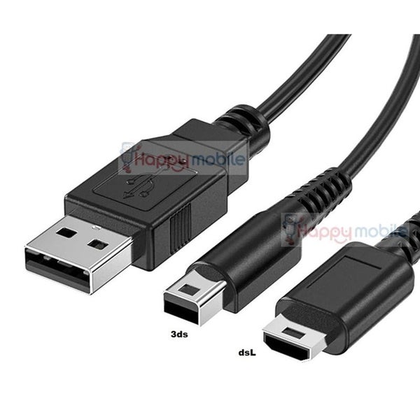 Nintendo New 3DS-XL DSI DSL DS Lite DSLite DSI-XL 2DS WALL Charger +2 in 1 CABLE Carousel 1