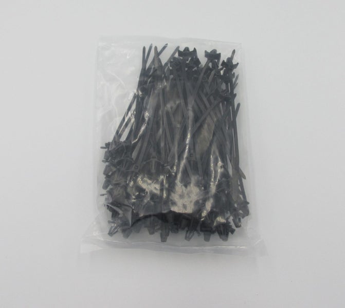 3.5x123mm Push Mount Black Cable Ties, 100pack Carousel 2