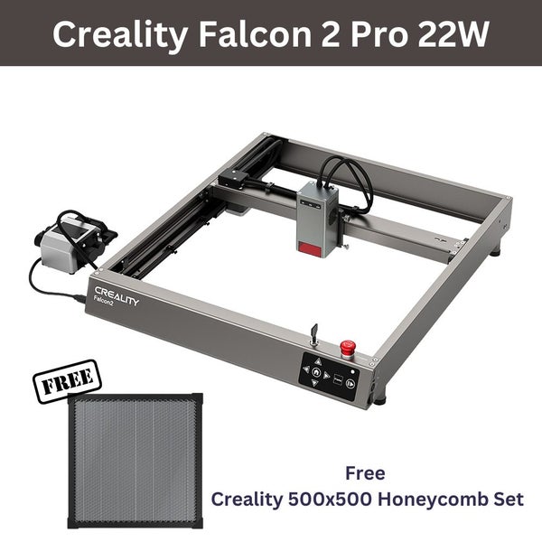 Creality CR Falcon-2 Laser Engraver and Cutter 22W with Air Assist & Honeycomb Carousel 1