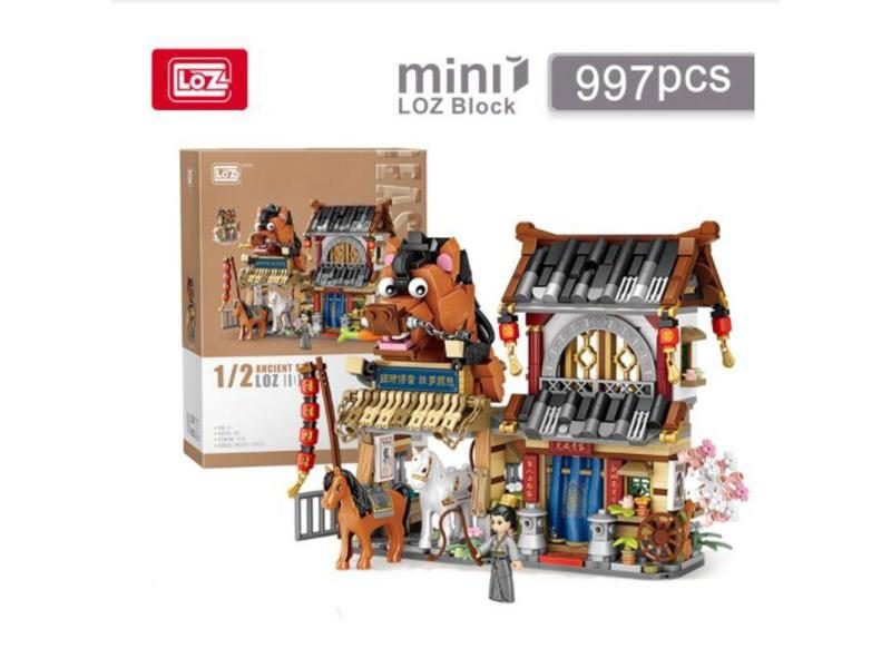 New LOZ Diamond Mini City Street Blocks Toys Plastic Assembly Blocks For Kids Carousel 1