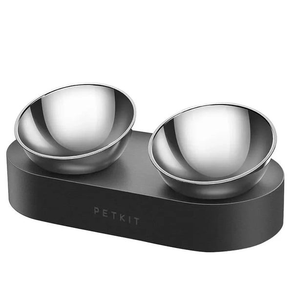New Stainless Steel Non-Slip Pet Bowl Double Feeder 15 Degree Adjustable CHK29M Carousel 1
