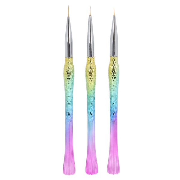 nail art liner brush nail gel painting brush painting nail brushes 3pcs Nail Art Carousel 8