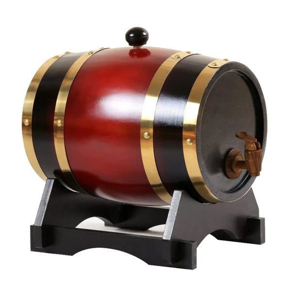 1.5L/3L Wood Wine Barrel Vintage Oak Home Brewing Accessories Wine Keg La CHK29M Carousel 1