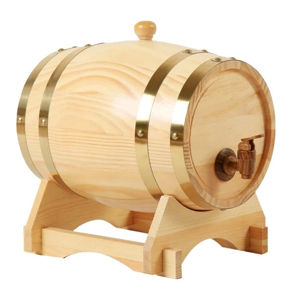 1.5L/3L Wood Wine Barrel Vintage Oak Home Brewing Accessories Wine Keg La CHK29M Carousel 2