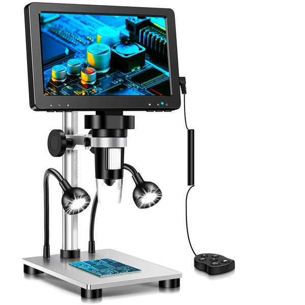 RIEVBCAU Digital Microscope 1200x Magnification HD USB Professional Elect CHK29M Carousel 1