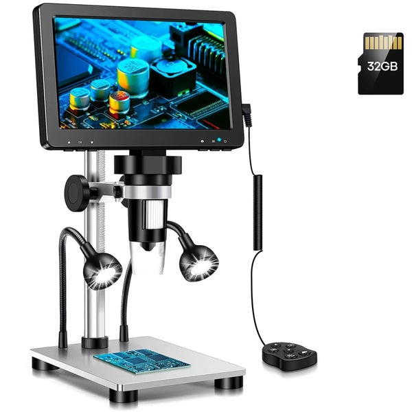 RIEVBCAU Digital Microscope 1200x Magnification HD USB Professional Elect CHK29M Carousel 2