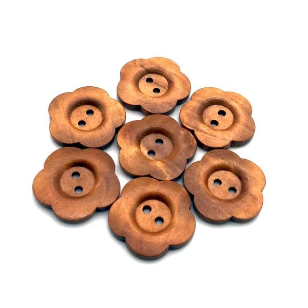 Mixed 2/4 Holes Vintage Mixed Painting Wooden Buttons For Crafts Scrapboo CHK29M Carousel 1