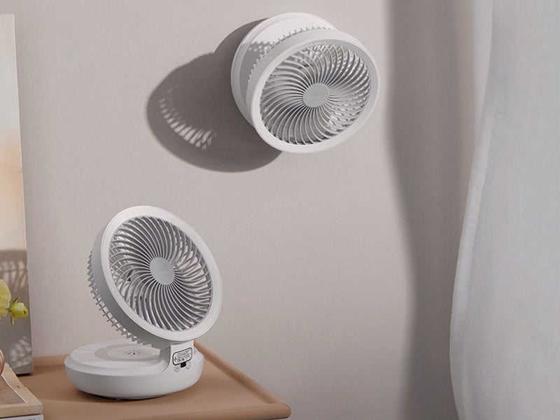 Foldable Desk Fan Tabletop Fan Portable Air Circulator Fan Wall-mounted Fan Carousel 3