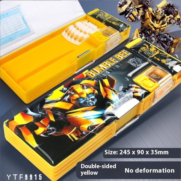 TRANSFORMERS Pencil case Optimus Prime Bumblebee #AK43 Carousel 2