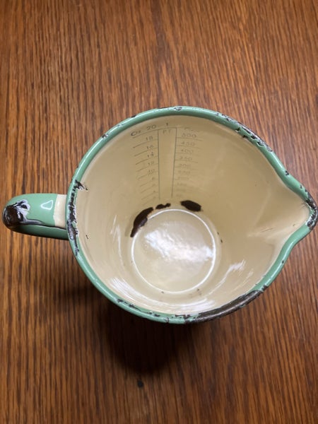Vintage Kockums Enamel 10cm Jug Carousel 2