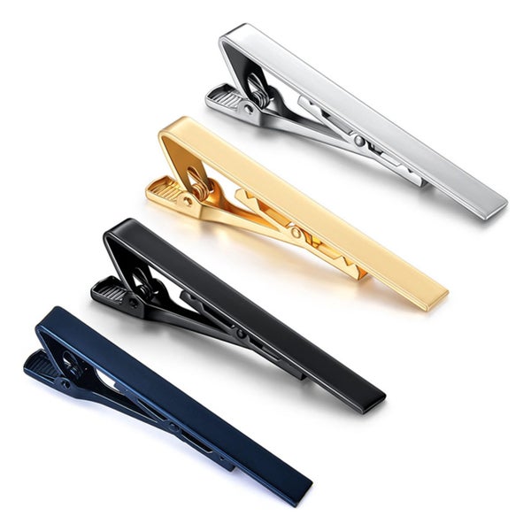 men tie clip men tie clamp set male tie neck clamp tie neck clip kit male tie Carousel 8