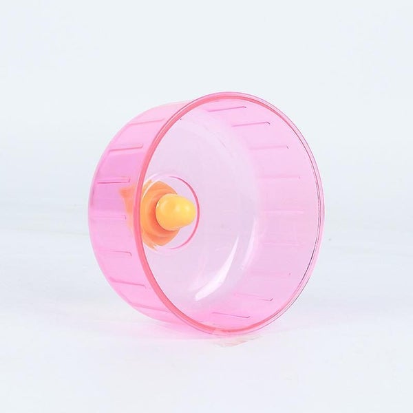 2 Hamster Exercise Wheel 12cm Transparent Silent Hamster Wheel Cage Accessory Carousel 2