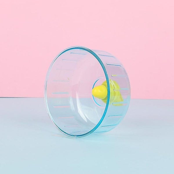 2 Hamster Exercise Wheel 12cm Transparent Silent Hamster Wheel Cage Accessory Carousel 3