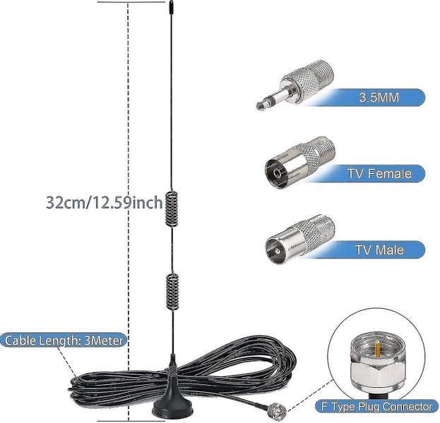 Fm Antenna Magnetic Base Fm Radio Antenna For Pioneer Onkyo Yamaha Marantz Sherw Carousel 2