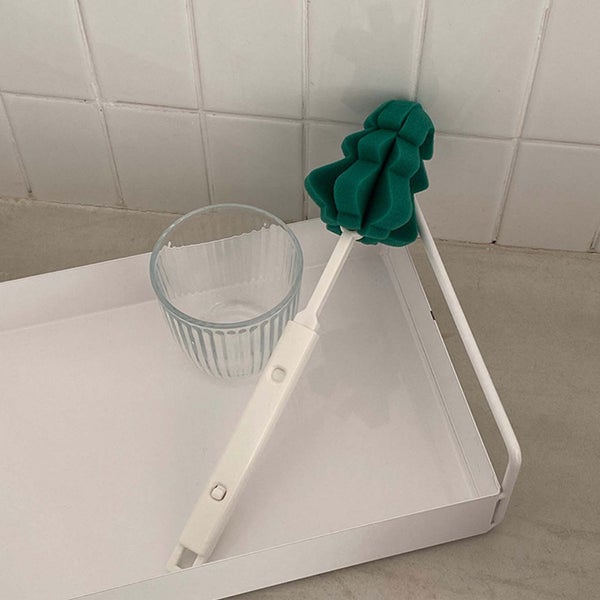 water bottle cleaning brush sponge bottle brush Cup Cleaning Brush Retractable Carousel 1