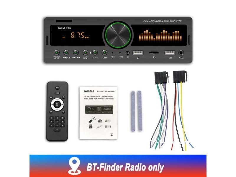 12V Stereo Car Radio Digital Bluetooth Handsfree MP3 Player 60Wx4 FM Audio Kit Carousel 1