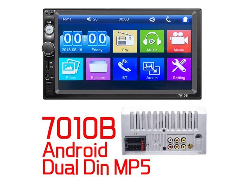 7" HD Car Radio 2 Din Autoradio Player MP5 MirrorLink Bluetooth USB SD AUX IN Carousel 1
