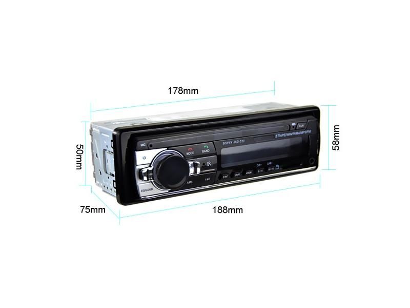 Hikity Car Radio Autoradio 1 Din Bluetooth SD MP3 Player JSD-520 Car Stereo FM Carousel 2