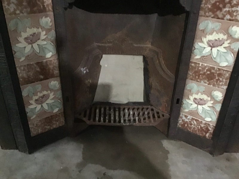 Victorian Vintage Cast Iron Tiled Fire Place Carousel 2