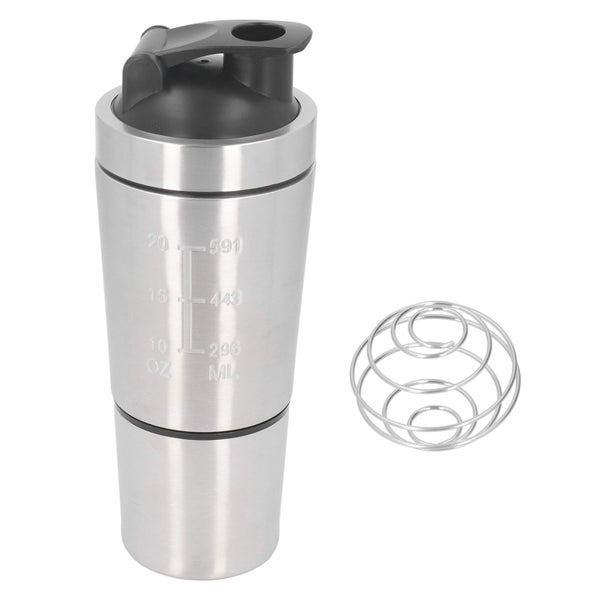 protein shaker bottle shaker cup Shaker Bottle 800ml Stainless Steel with Whisk Carousel 8